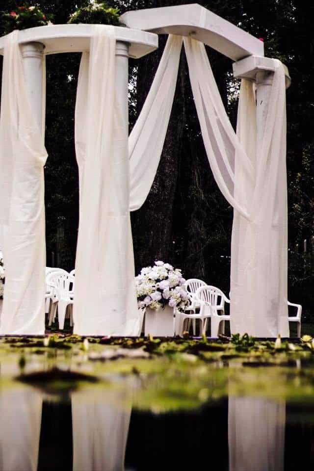 Unique ceremony space at the Hilltop