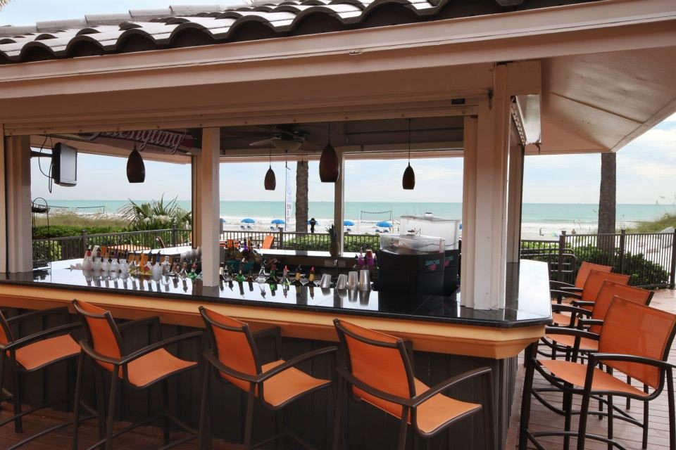 outdoor bar at Hampton inn jacksonville beach oceanfront