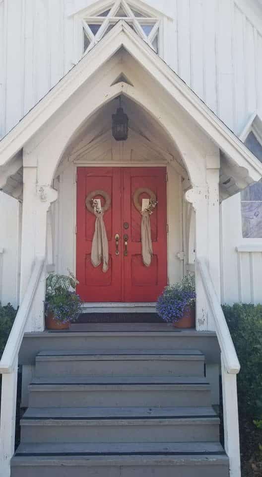 Red Door at the Beaches Museum Wedding Chapel