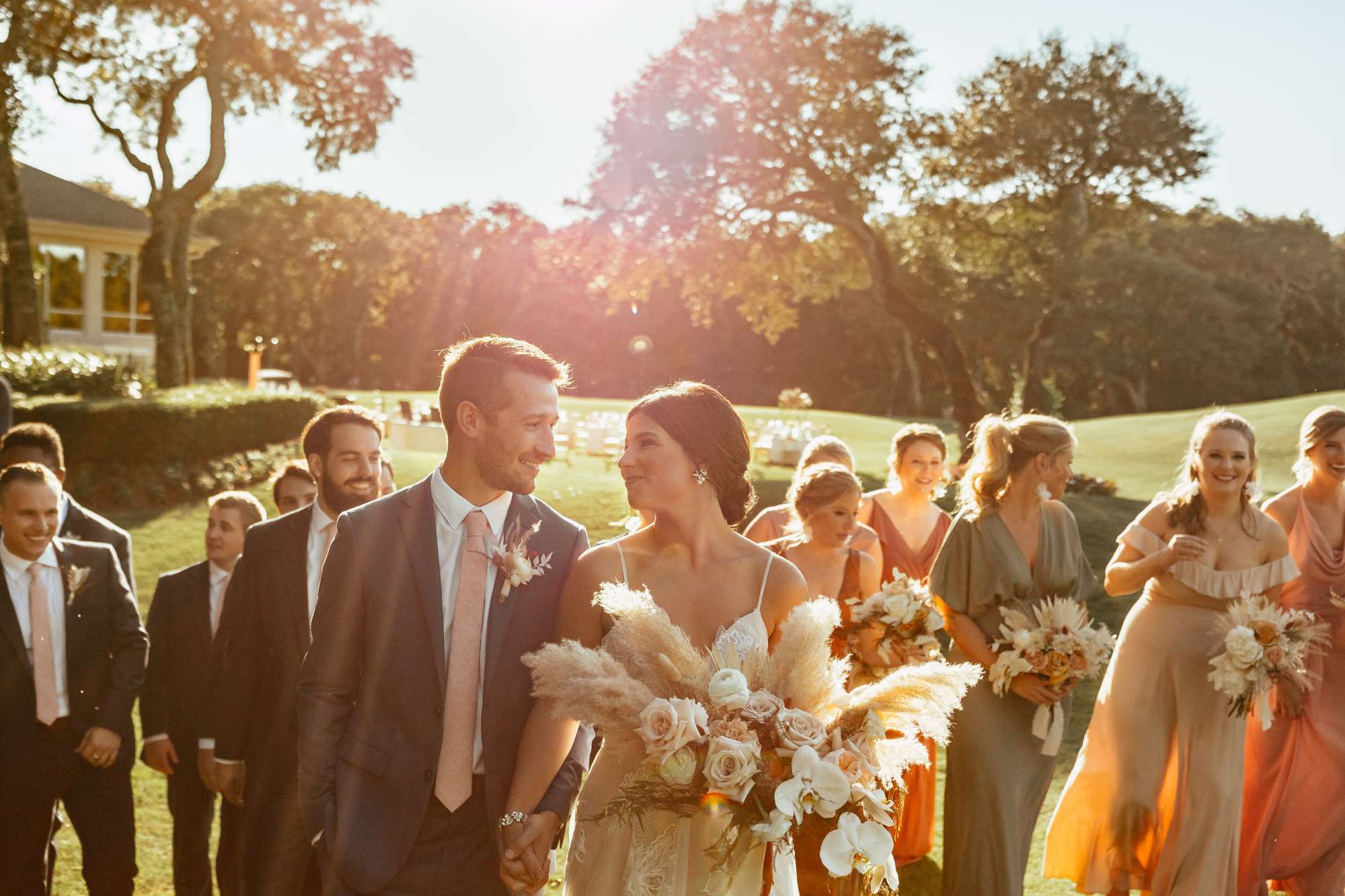 Bridal party on the golf course at The Golf Club of Amelia Island - Premier Bride 904