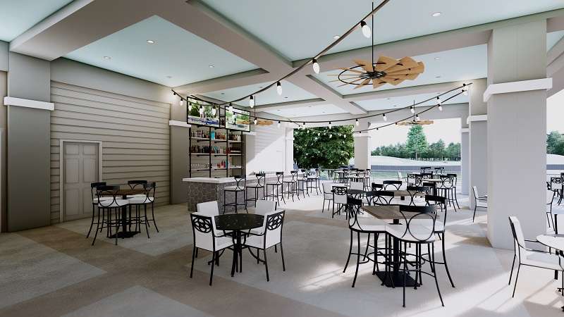 Covered Patio at St Johns Golf and Country Club