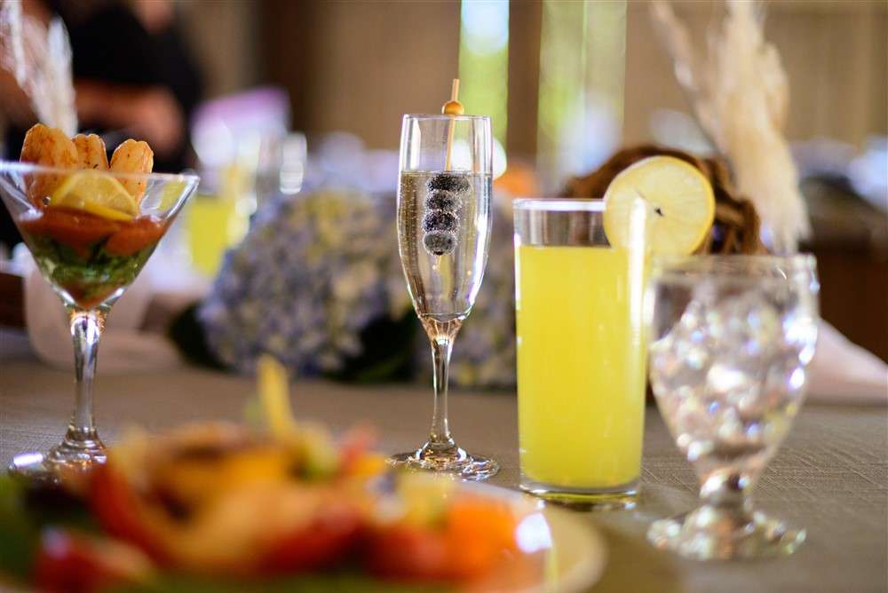 Anthonys Catering table at a wedding