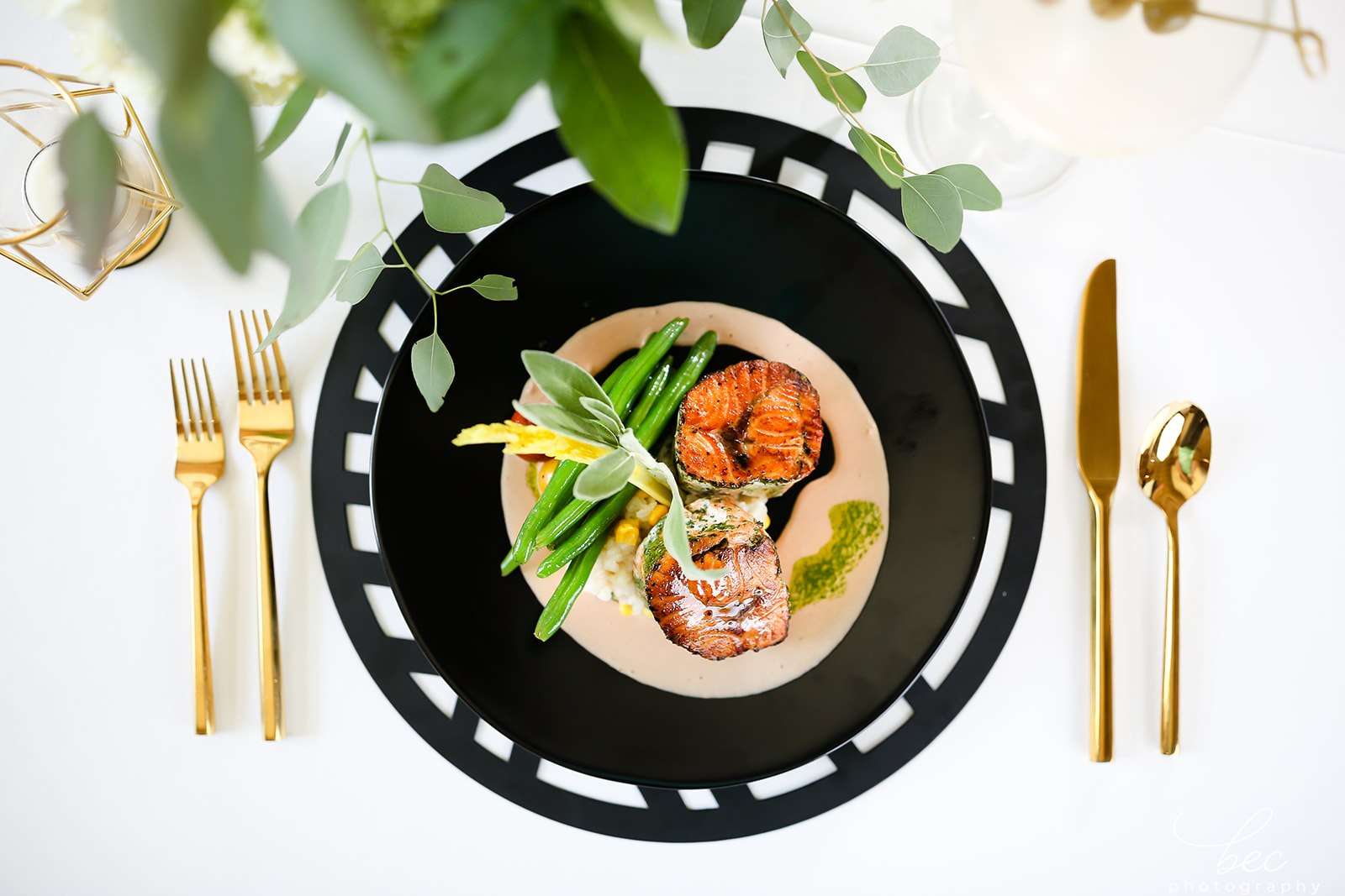 plated wedding dinner at St Johns Golf and Country Club