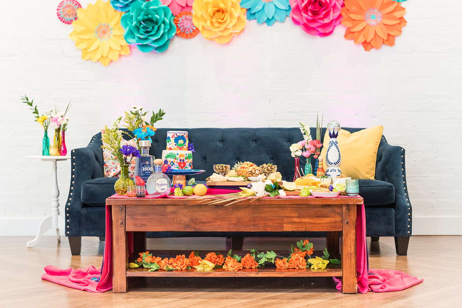 Mexican fiesta food at The Clay Theatre with Anthonys Catering