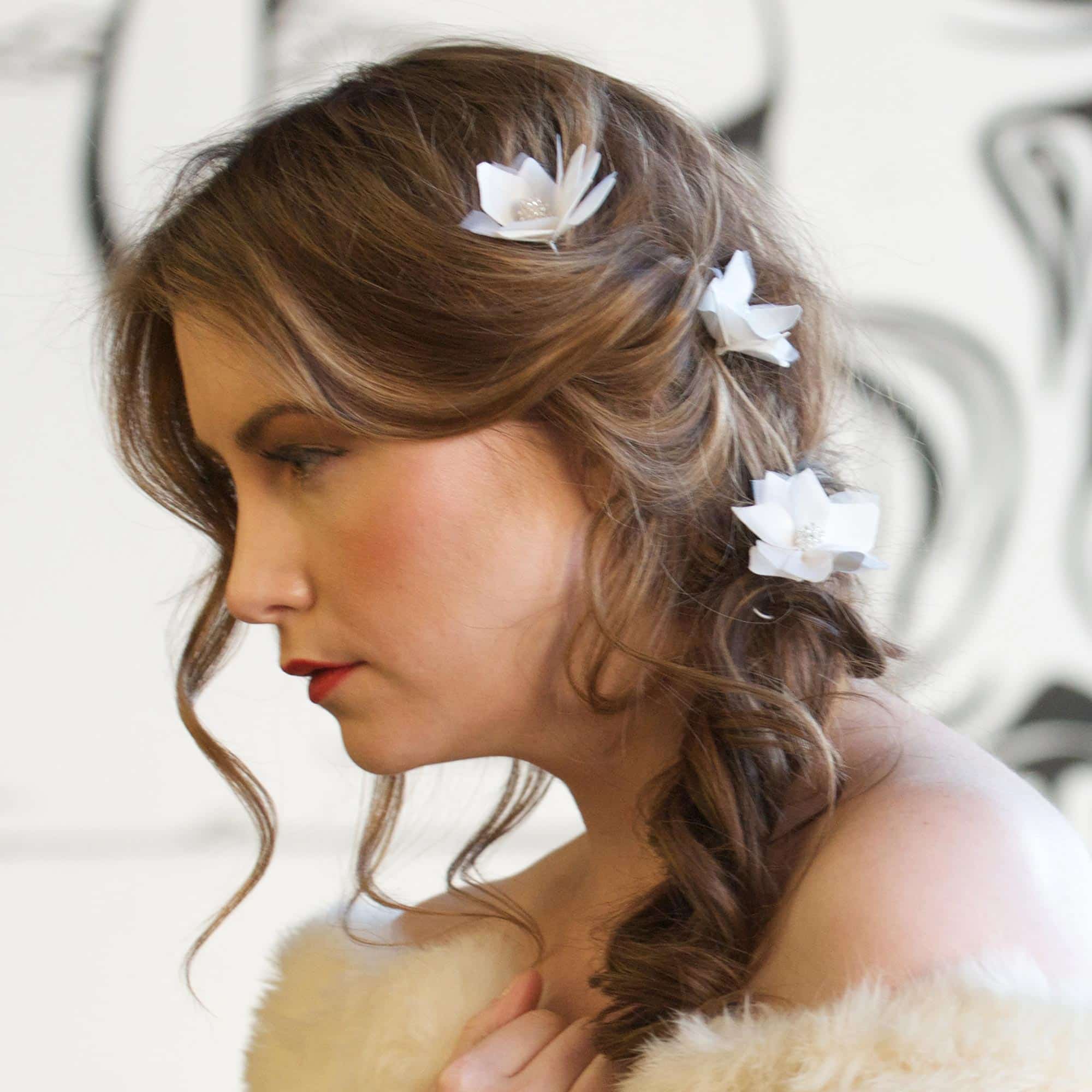 Loose floral headpieces