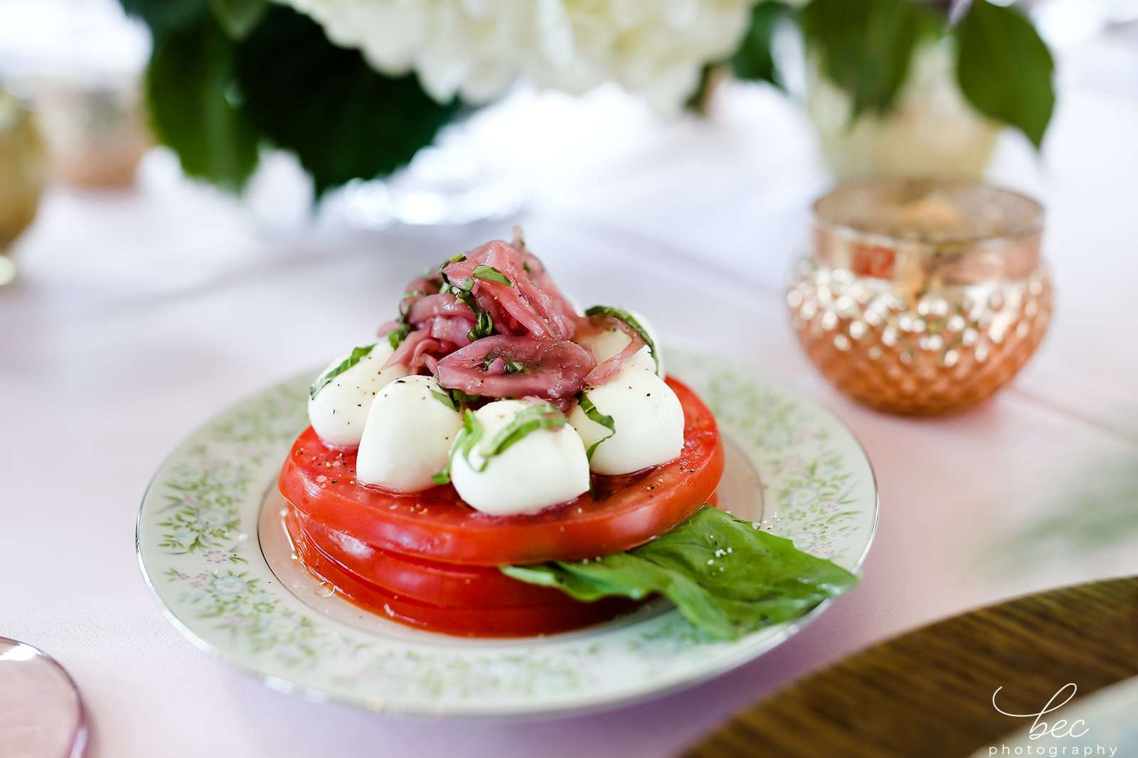 tomato and mozzarella salad at St Johns Golf and Country Club