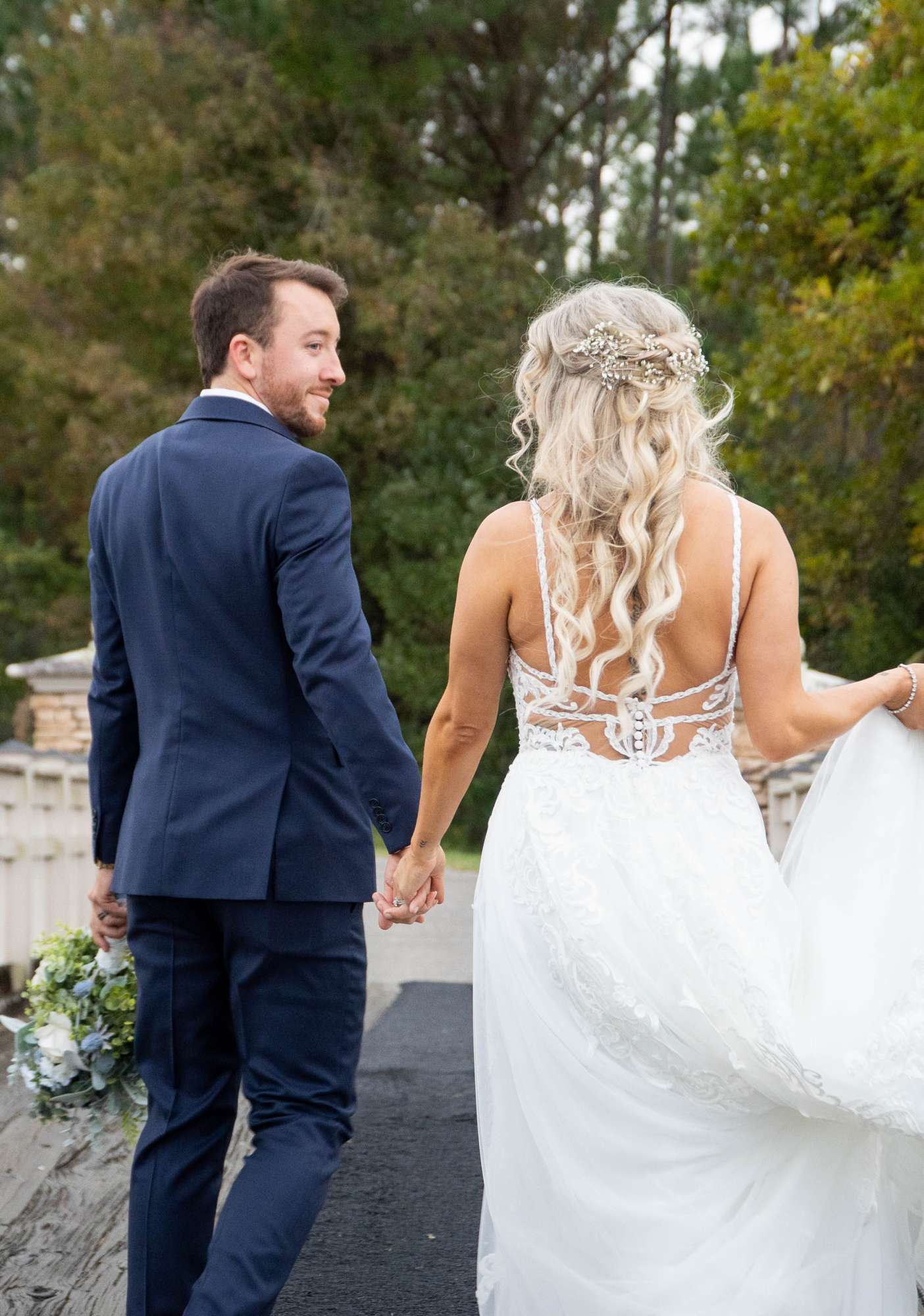 Long Beach waves wedding hair by Updos for I Dos