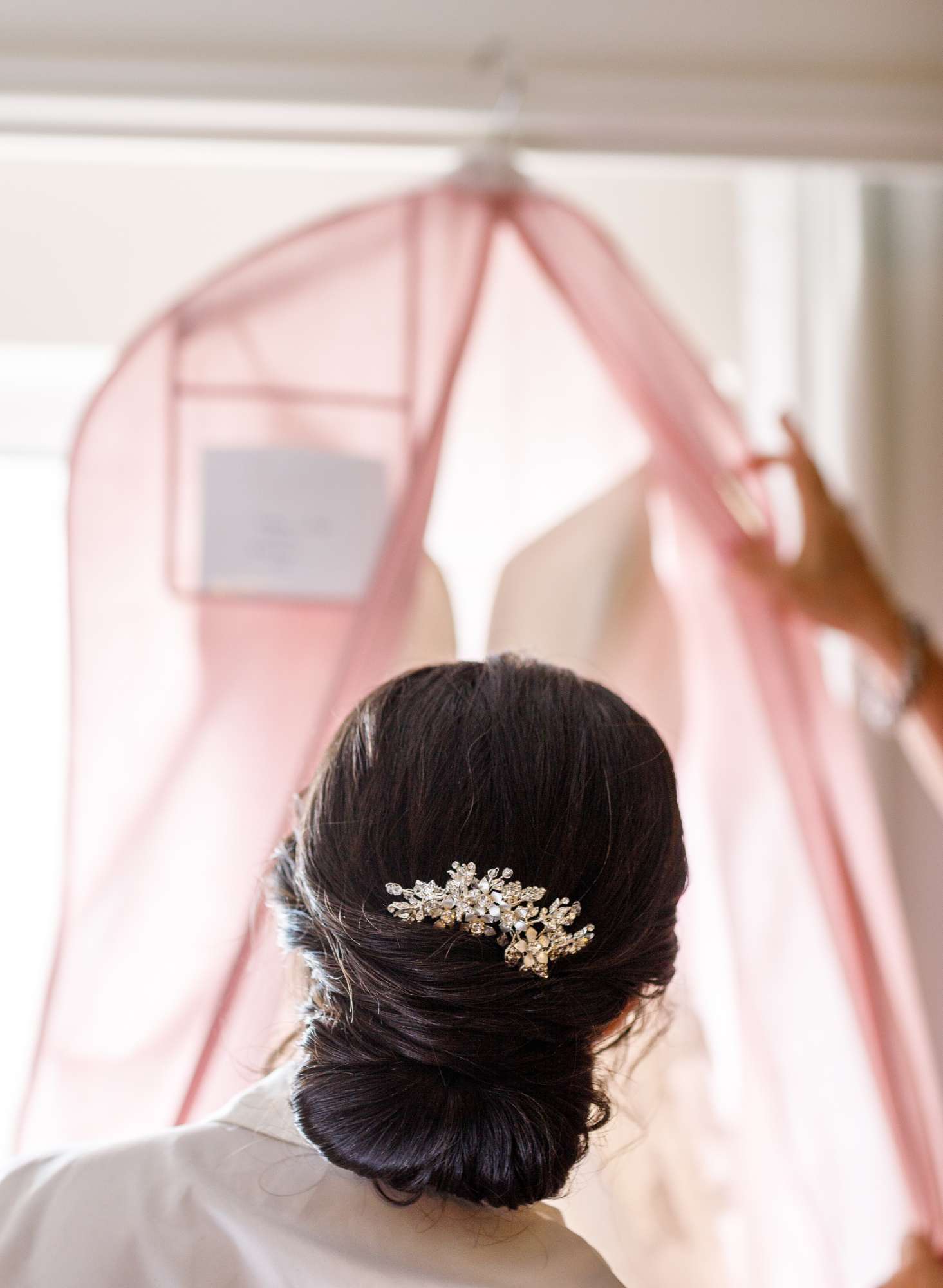 Bride's updo with wedding hairpiece Updos for I Dos