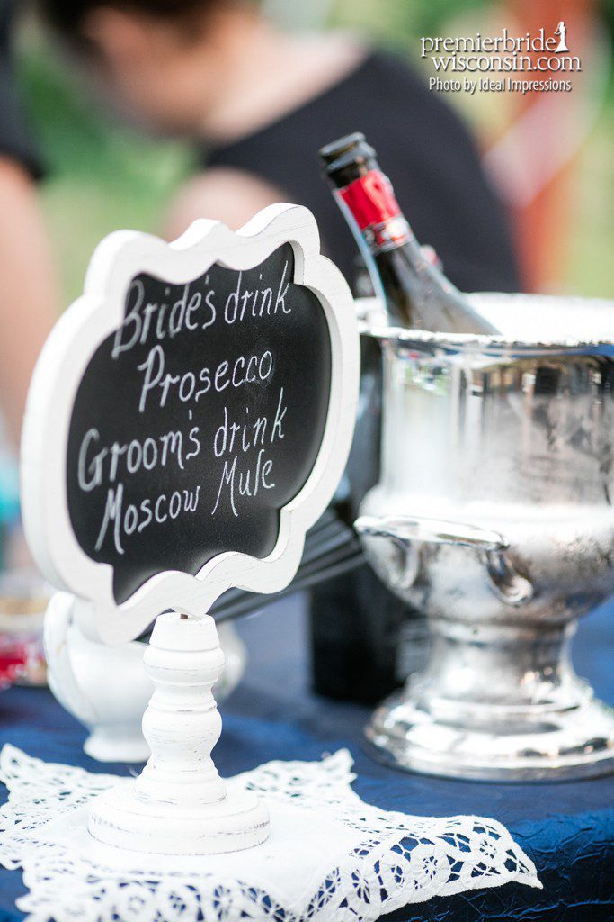 signature cocktails for bride and groom