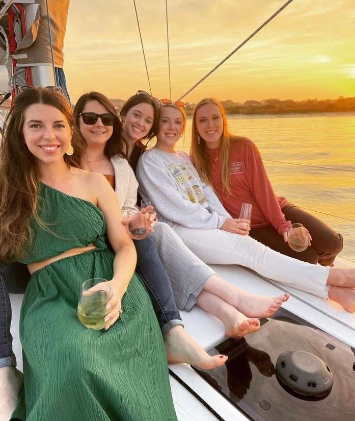 Bachelorette party on the St Augustine Sail Boat