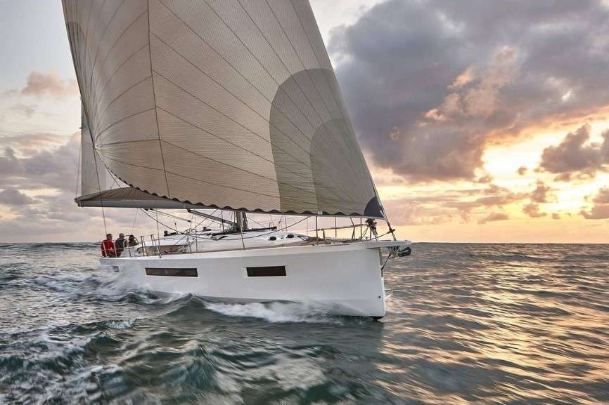 St Augustine Sailing Boat on the Atlantic Ocean at Sunset