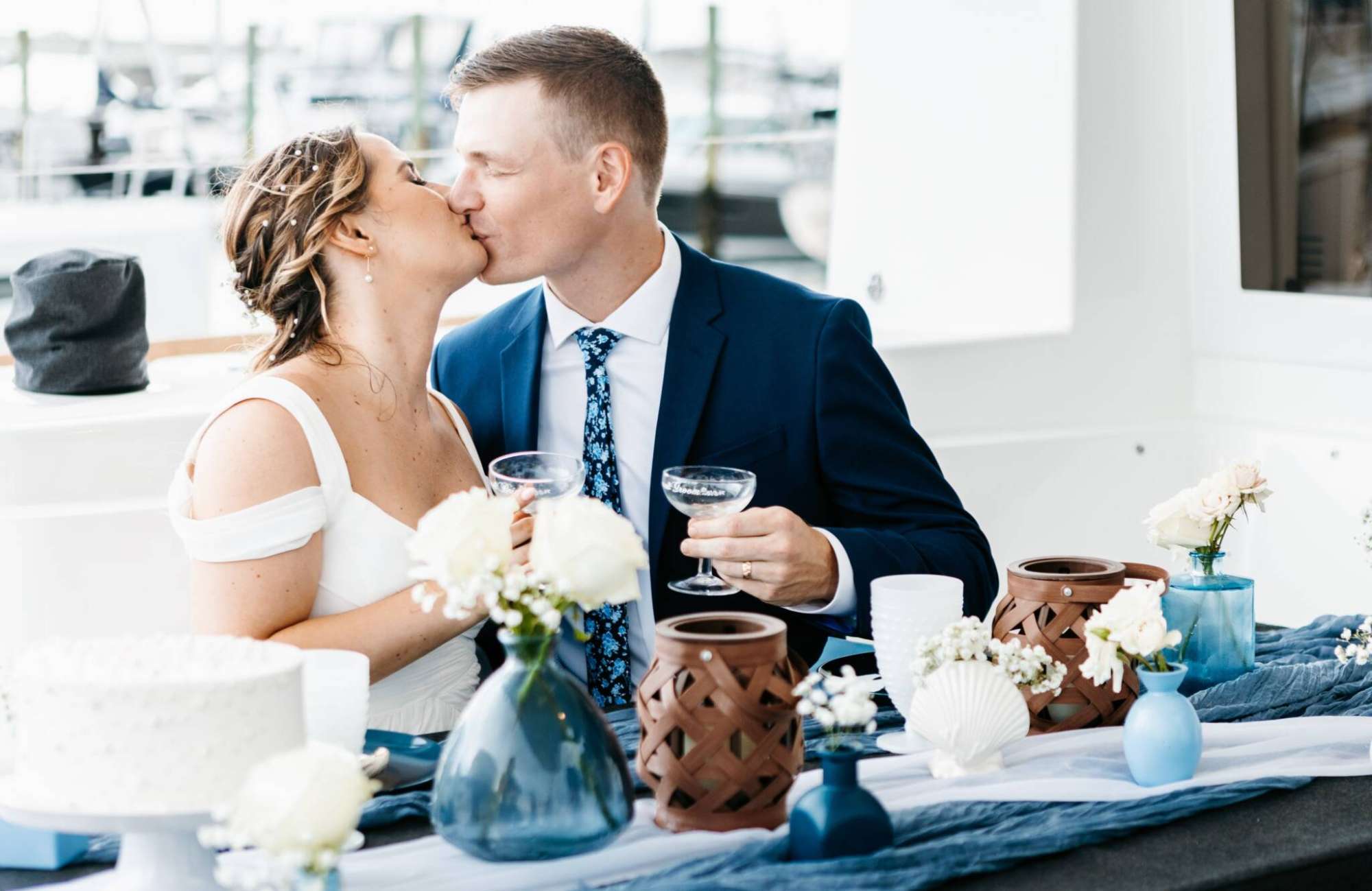 elopement and then dinner on the st augustine sailboat