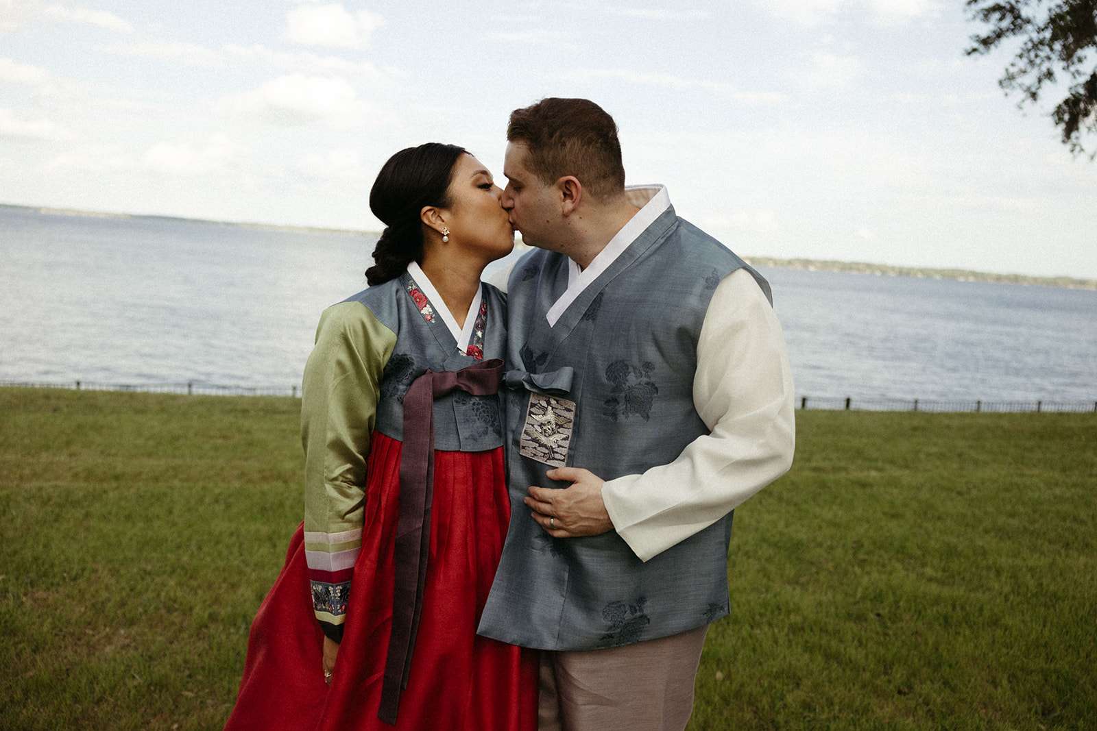 Engagement photos with curl wink blush