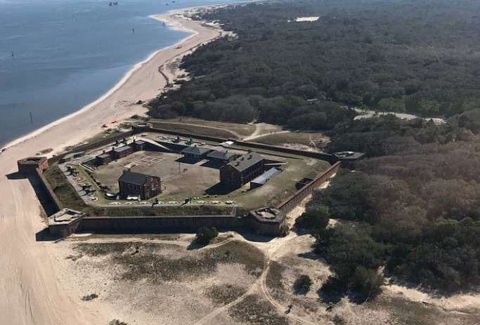 Fort Clinch State Park Arial view of Fort Clinch State Park Premier Bride of the 904