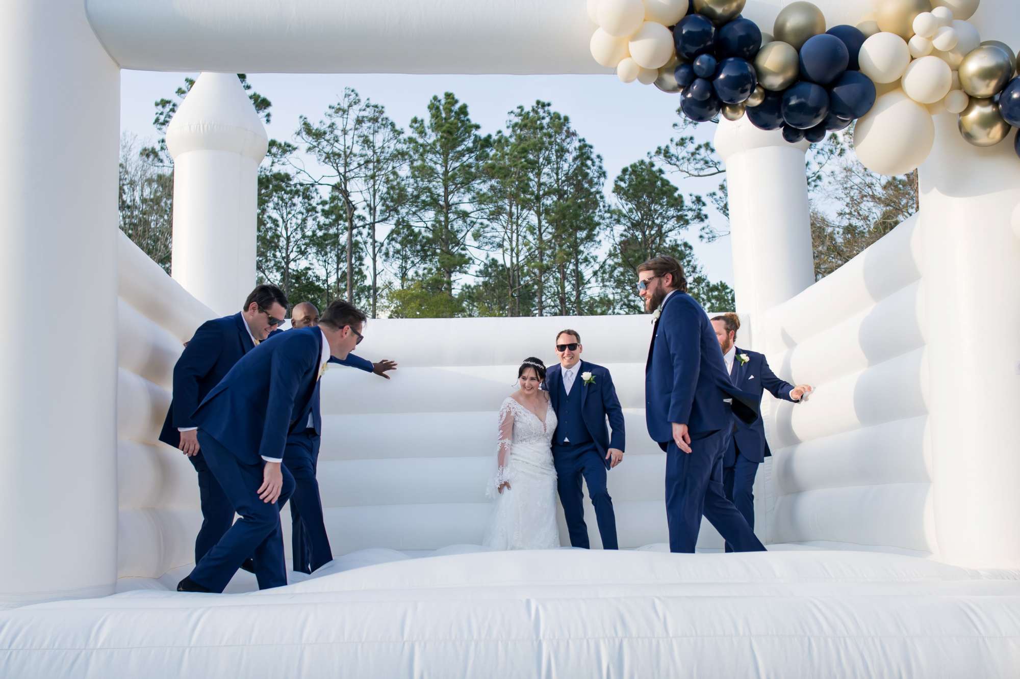 Bounce for Love – Wedding Bounce House Wedding day bounce house in Jacksonville with Bounce for Love and Premier Bride 904