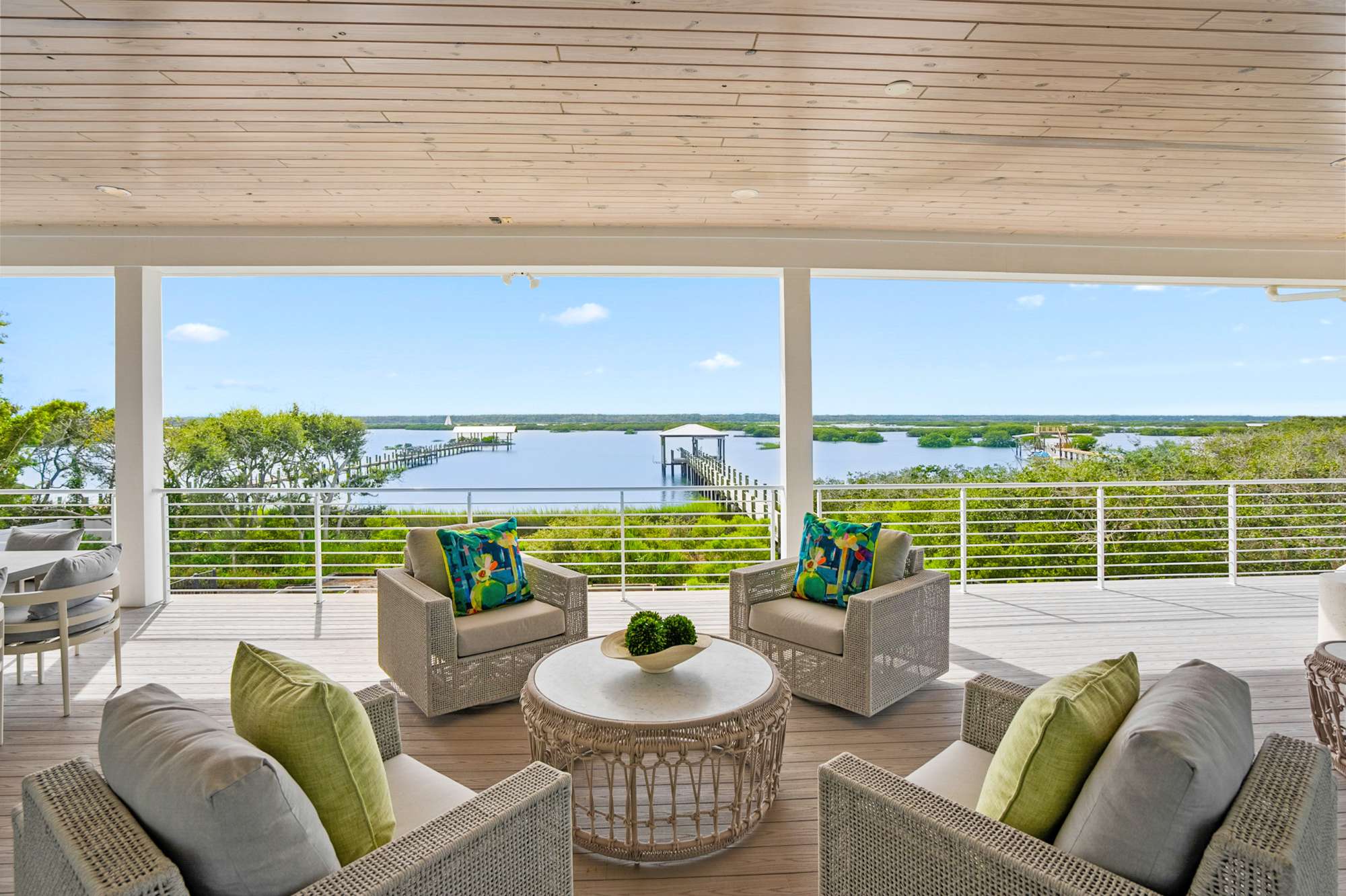 Euphoria Vacation Home Wedding Venue Elopements lake view from second floor balcony