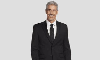Mens wearhouse black suit