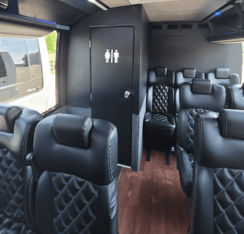 Mike Shuttle Bathroom on Bus