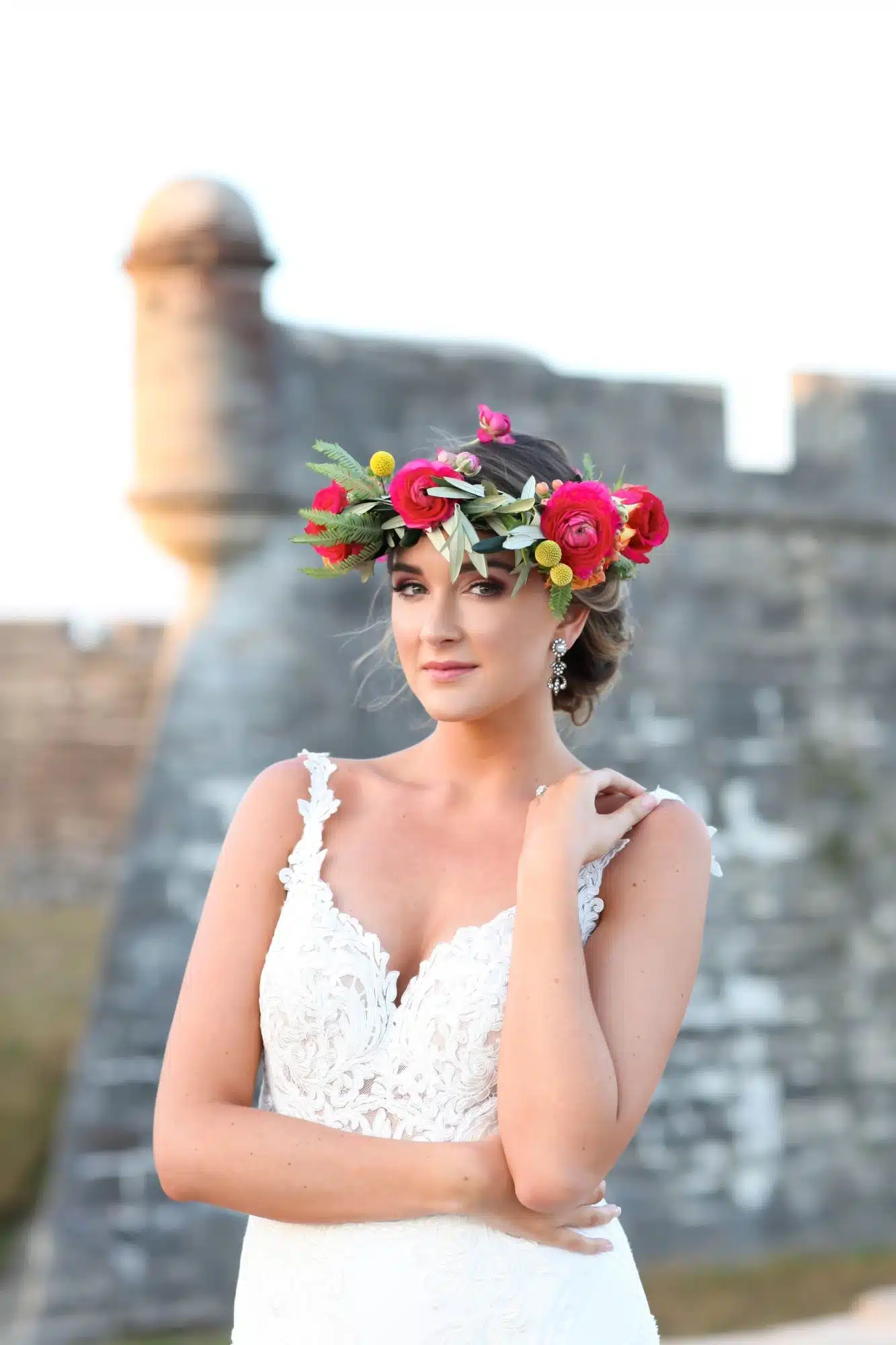 Bride at Castillo de San Marcos in St. Augustine Florida by becphotography and Premier Bride Bride at Castillo de San Marcos in St. Augustine Florida by becphotography and Premier Bride